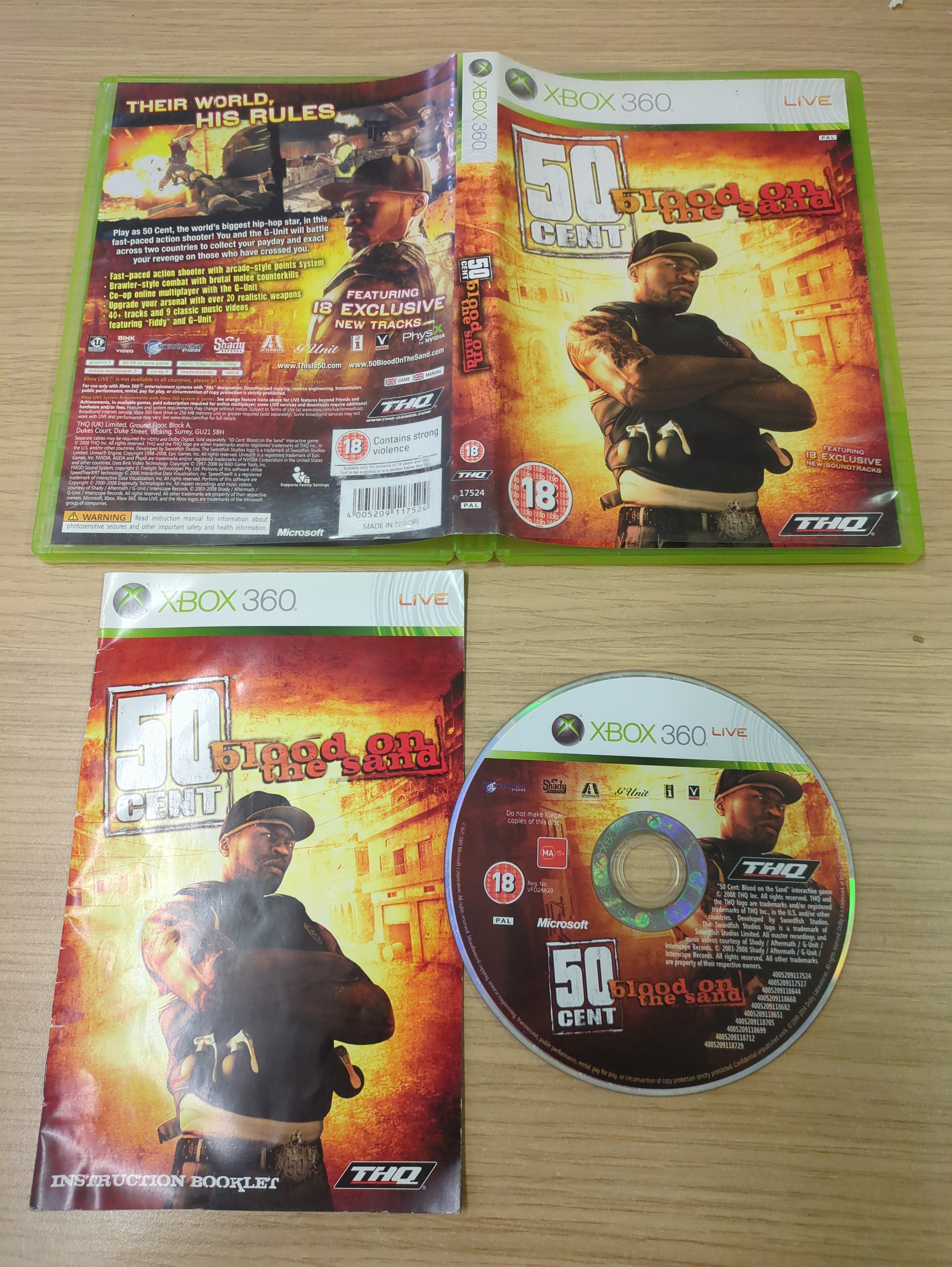 50 Cent Blood On The Sand Xbox 360 game 50 Cent Blood On The Sand Xbox 360 game